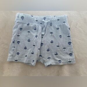 ⚓️ H&M Baby | Nautical Sailboat Jersey Shorts | Soft Organic Cotton | 4-6Mos
